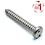 Pan Head Self Tapper 2-Hole Security Screw 2-Hole 10x1 1/2 Class A2 PLAIN Stainless TH6 INCH Full