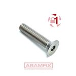 *DIN 7991 Pin Hex Security Fastener Pin Hex M4x30mm Class A2 PLAIN Stainless 2.5 H2.5 Drive METRIC Full Countersunk