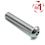 *ISO 7380-1 Pin Hex Security Fastener Pin Hex M3x6mm Class A2 PLAIN Stainless 2 H2 Drive METRIC Full Button Head