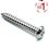 Button Head Self Tapper Pin Hex Security Screw Pin Hex 3.5x9.5mm Class A2 PLAIN Stainless HM2 Drive Full Button Head